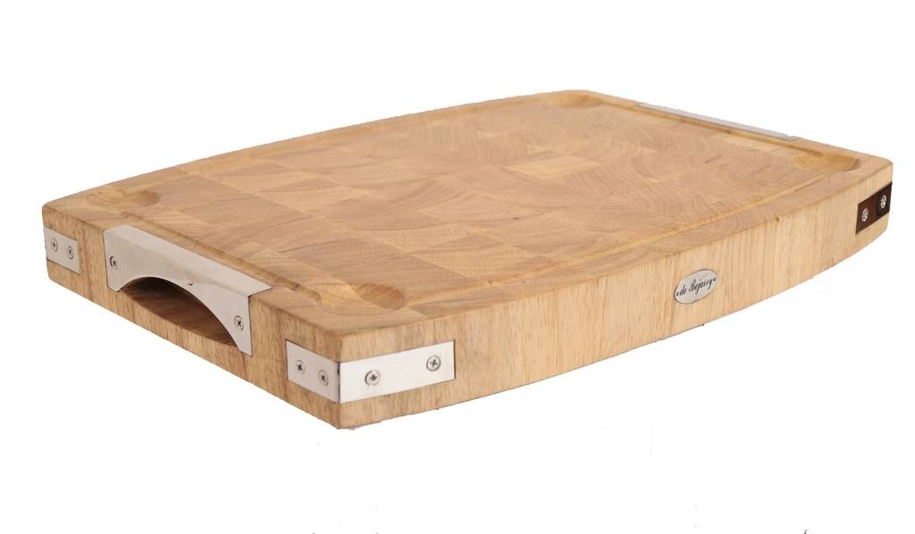 Planche à découper BACCHUS avec poignées incrustées en inox